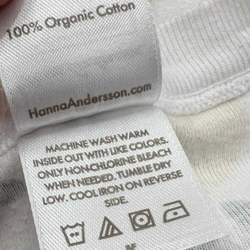 HANNA ANDERSSON 100% Organic Cotton Lemon Print Pajama Top SZ 160 / US 14